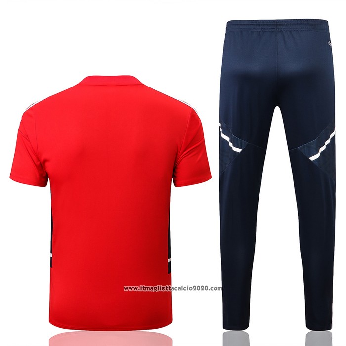 Tuta da Track Arsenal Manica Corta 2022 2023 Rosso